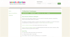 Desktop Screenshot of collection.sevenstories.org.uk