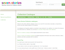 Tablet Screenshot of collection.sevenstories.org.uk